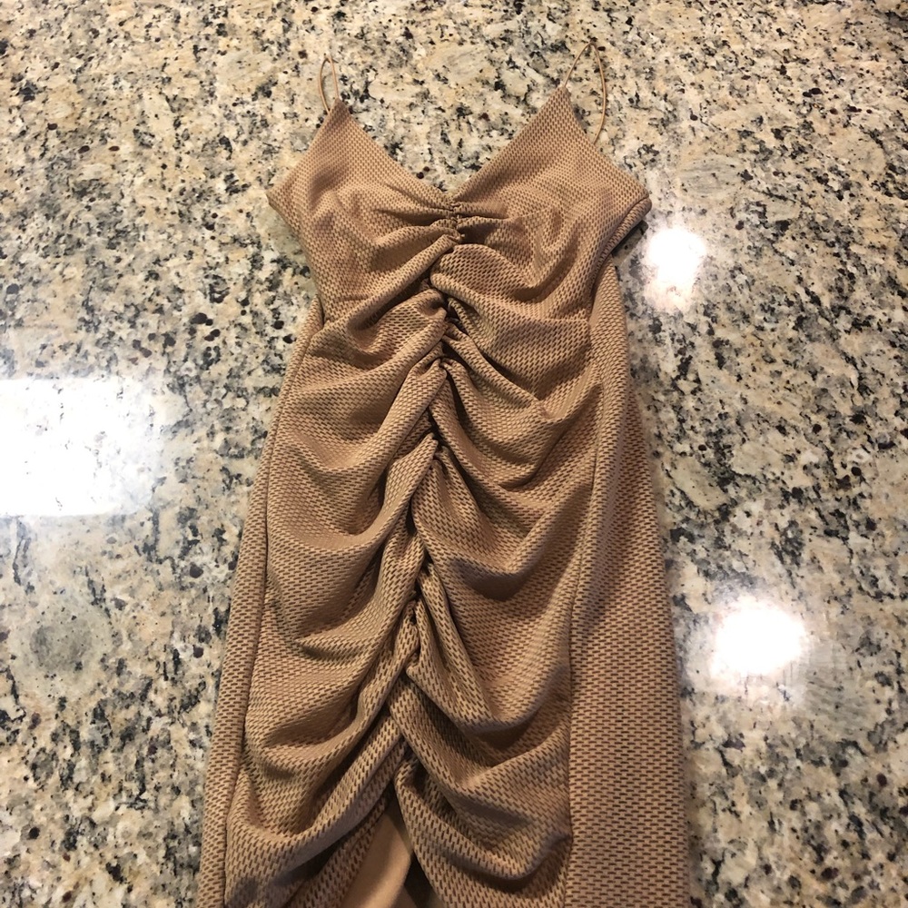 Tan Mini Dress